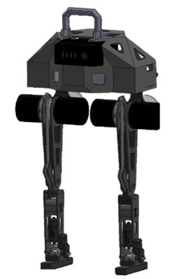 Mini humanoid CAD render